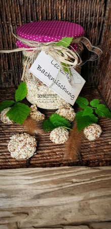 Anleitung zum Selbermachen: Pferdeleckerlies Backmischung im Glas - mit Quinoa & Kräutern